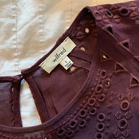 WILFRED - Burgundy Dress - Size S - Picture 8 of 9